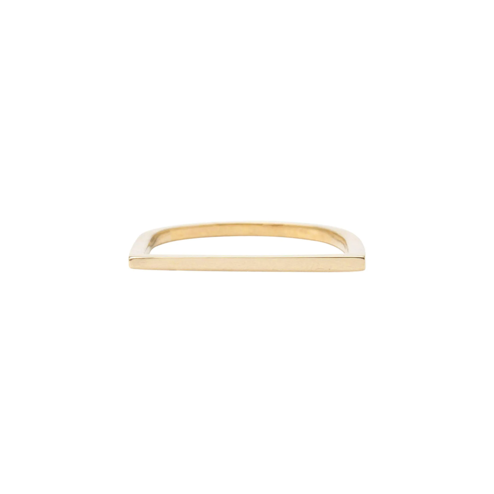 14k Gold Flat Bar Ring