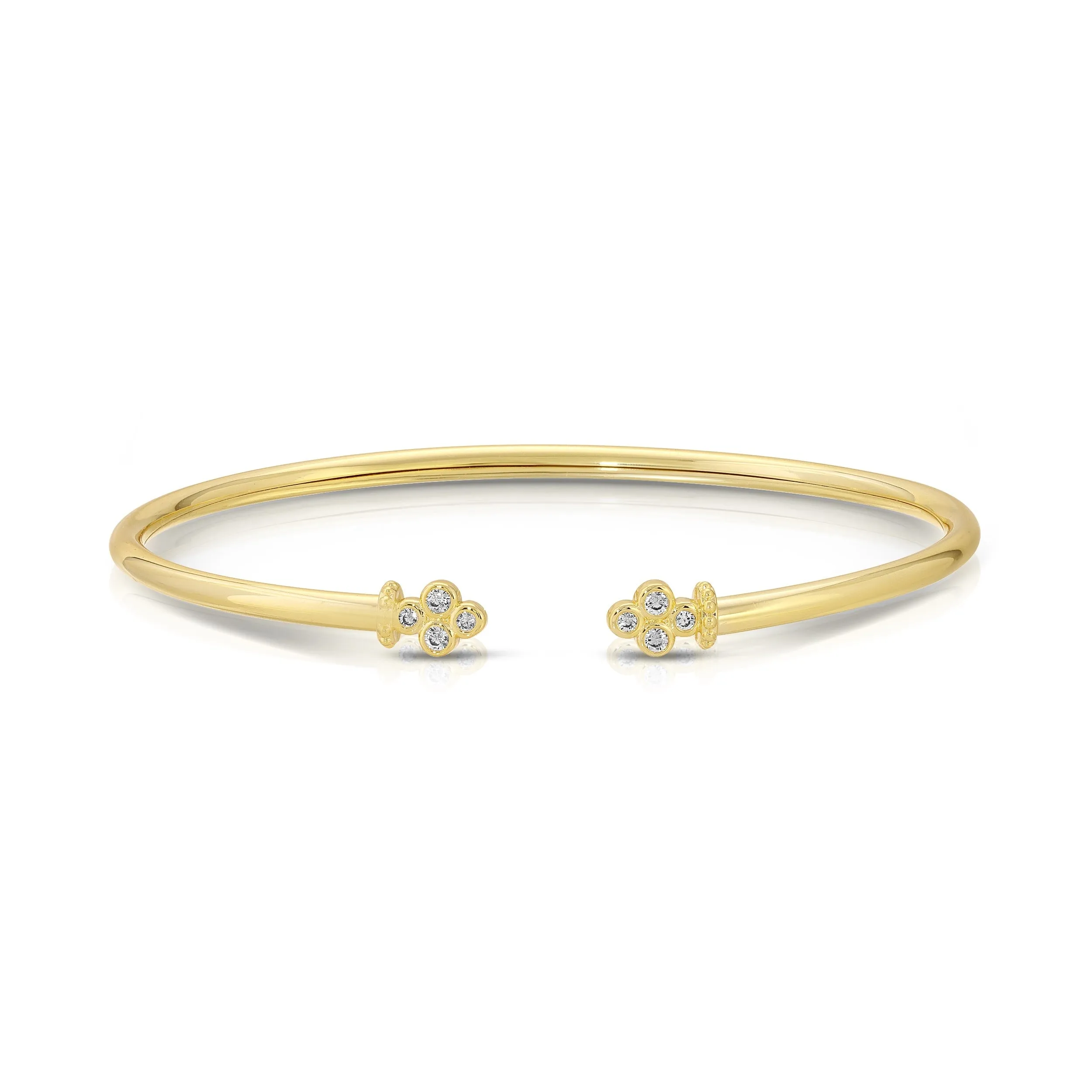 14K Gold Plated Open Bendable Bracelet