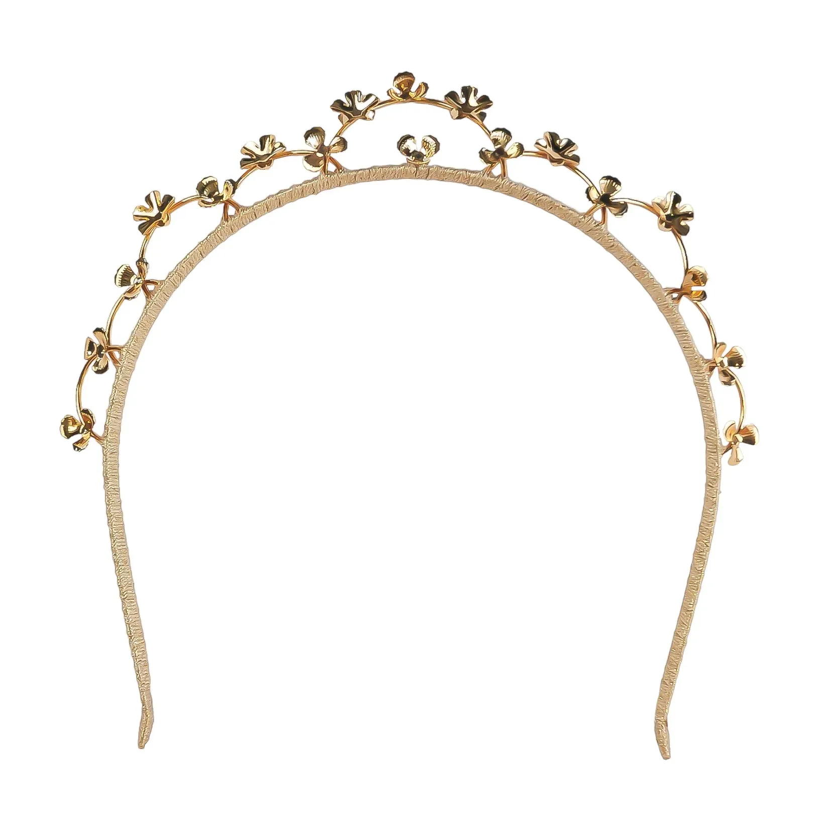 A'el Este - Valencia - Bridal Floral Crown - Gold