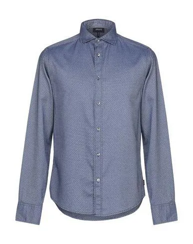 Armani Jeans Man Shirt Slate blue S INT