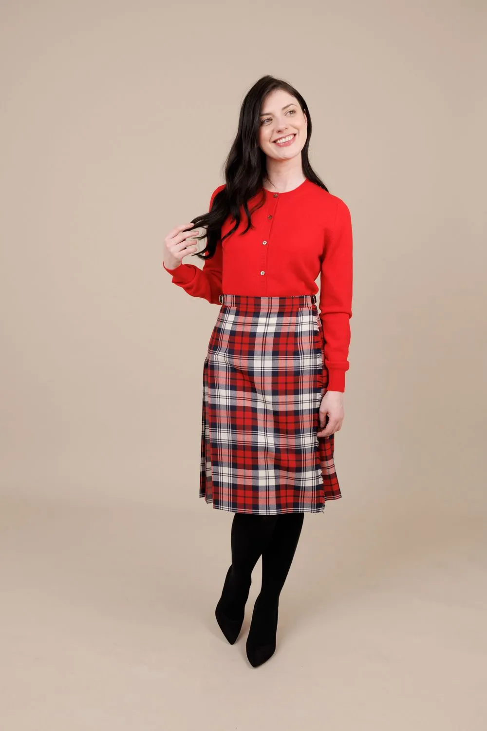 Beacon Hill 100% Worsted Wool Midi Kilt