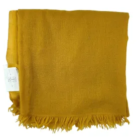 Brunello Cucinelli Cashmere Scarf Yellow Ocher - Large Women Shawl