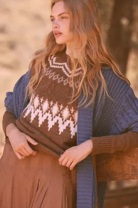 Call of the Mountains Alpine Cable Knit Sweater