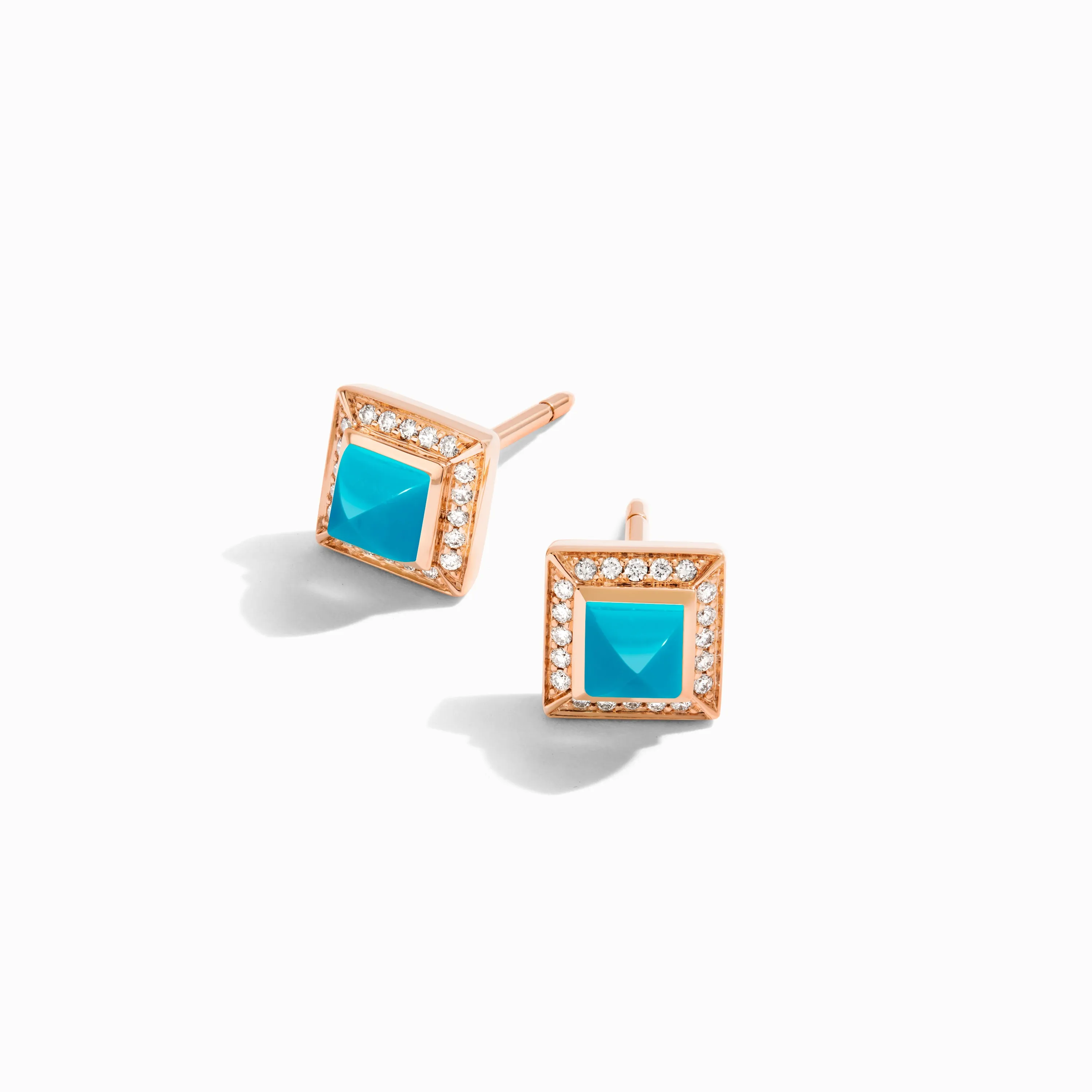 Cleo Lotus Pavé Stud Earrings