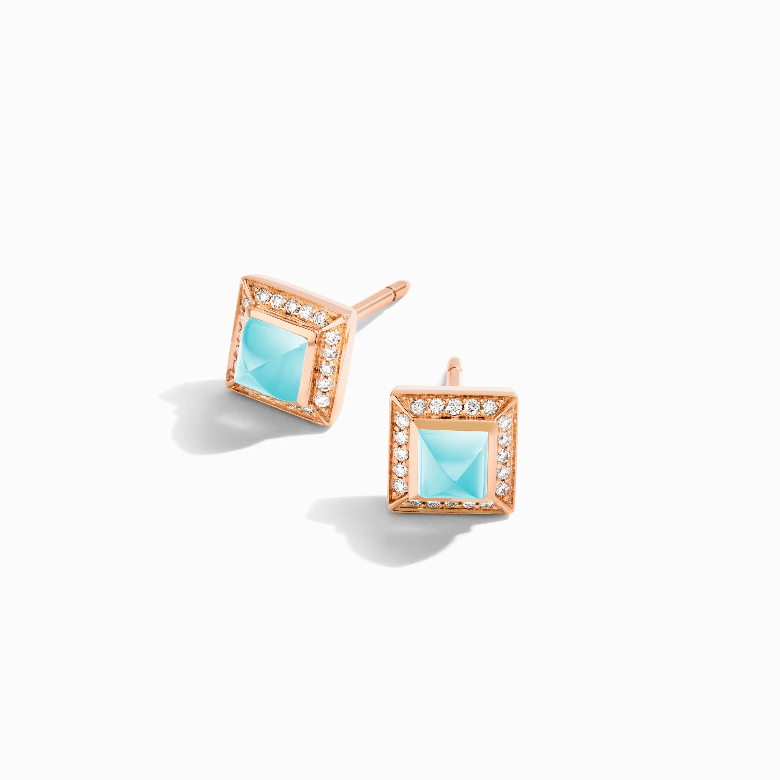 Cleo Lotus Pavé Stud Earrings