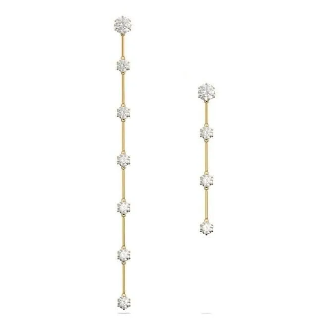 Constella Asymmetrical Crystal Gold-tone Plated Earrings 5622721