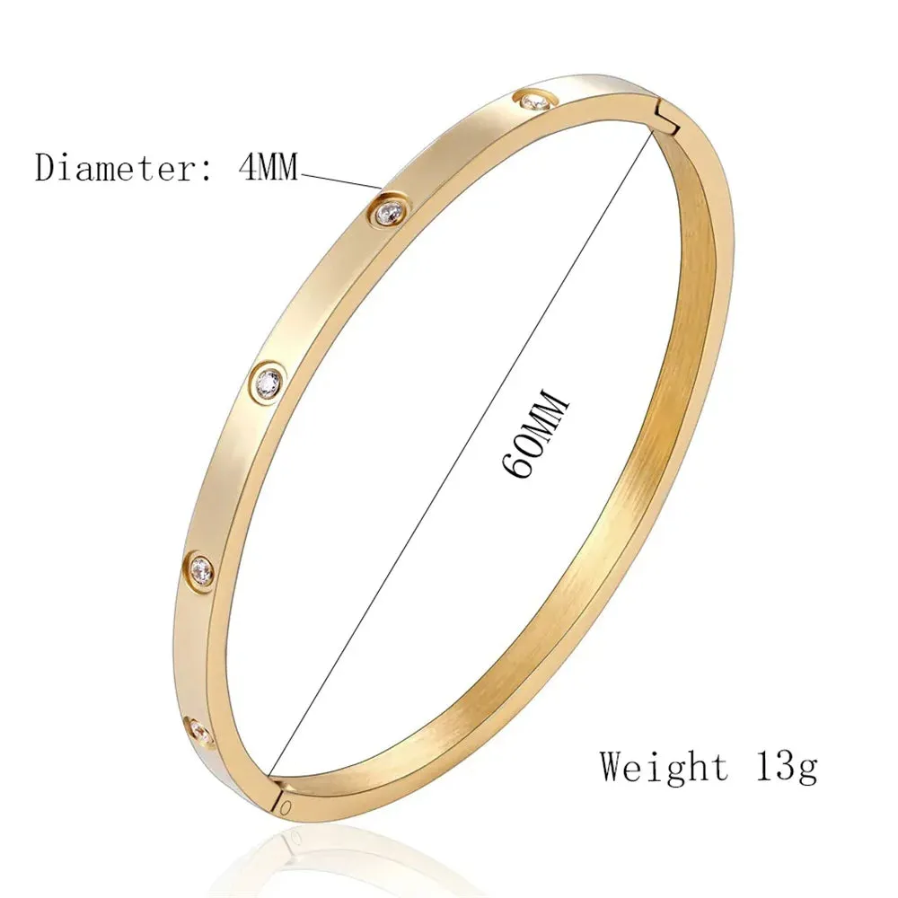 Cuff Bracelets Fashion Jewellery Accessories Bangles  Charm Stainless Steel Bracelet For Women