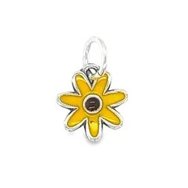 D1652  Mini Yellow Flower Pendant