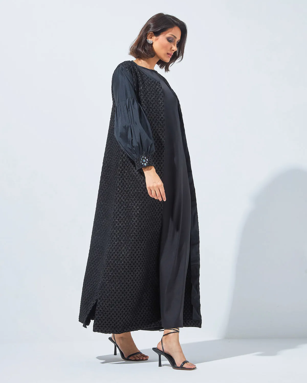 Day to Night Black Abaya