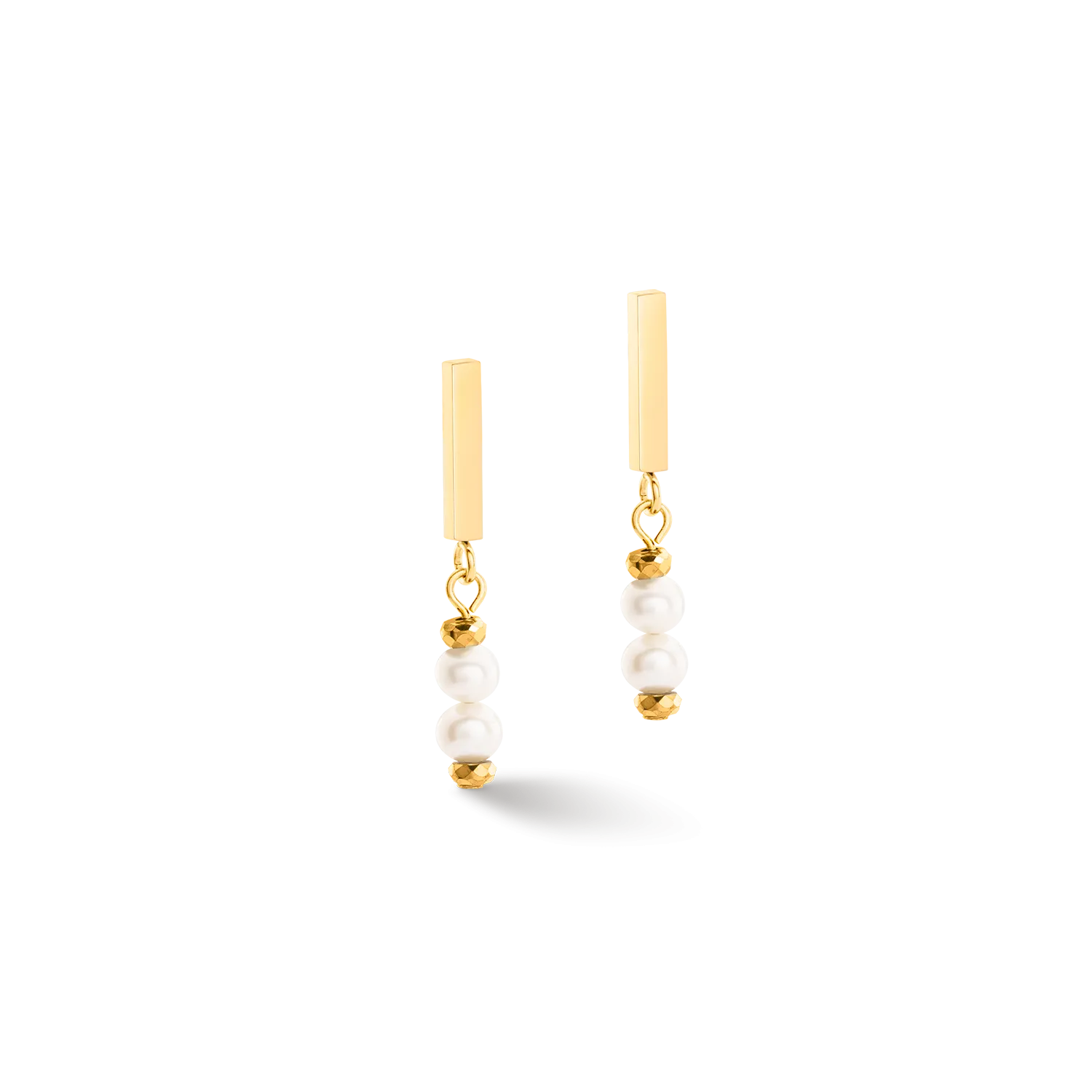 Earrings Shape Shifter Freshwater Pearls gold