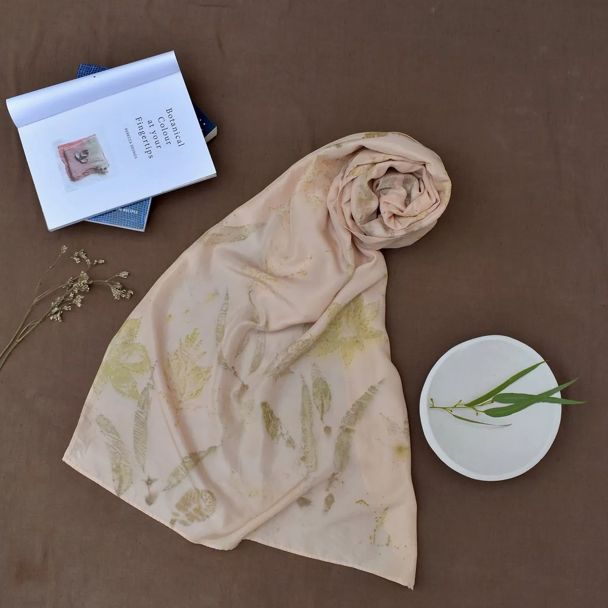 Eco-Printed Silk Scarves