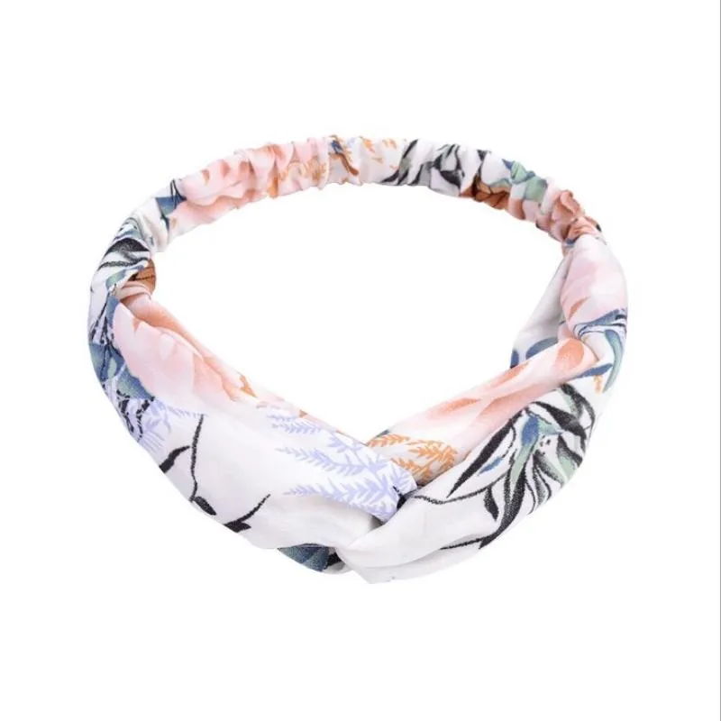 Elastic Floral Knotted Turban Headbands