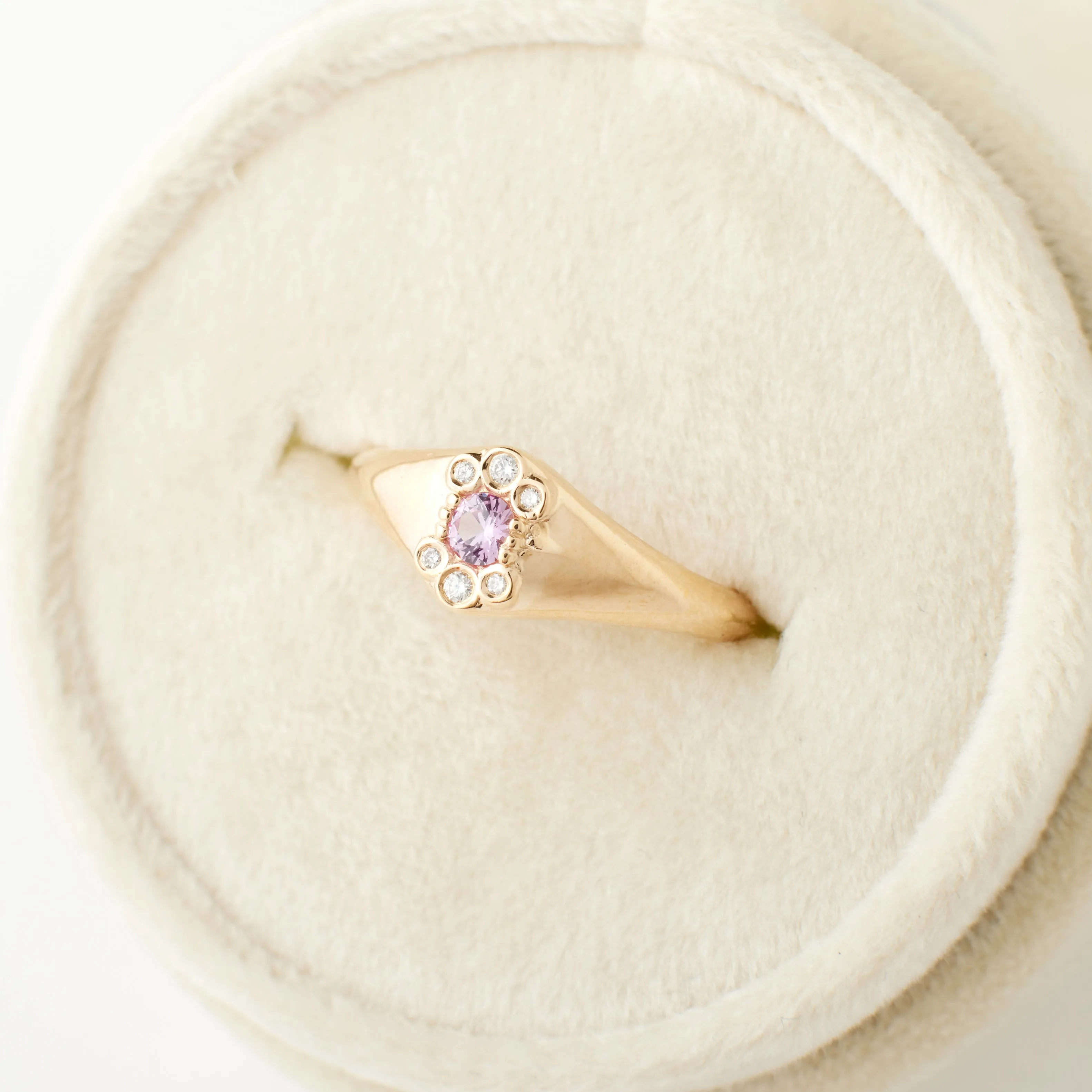 Emerson Signet - Pink Sapphire