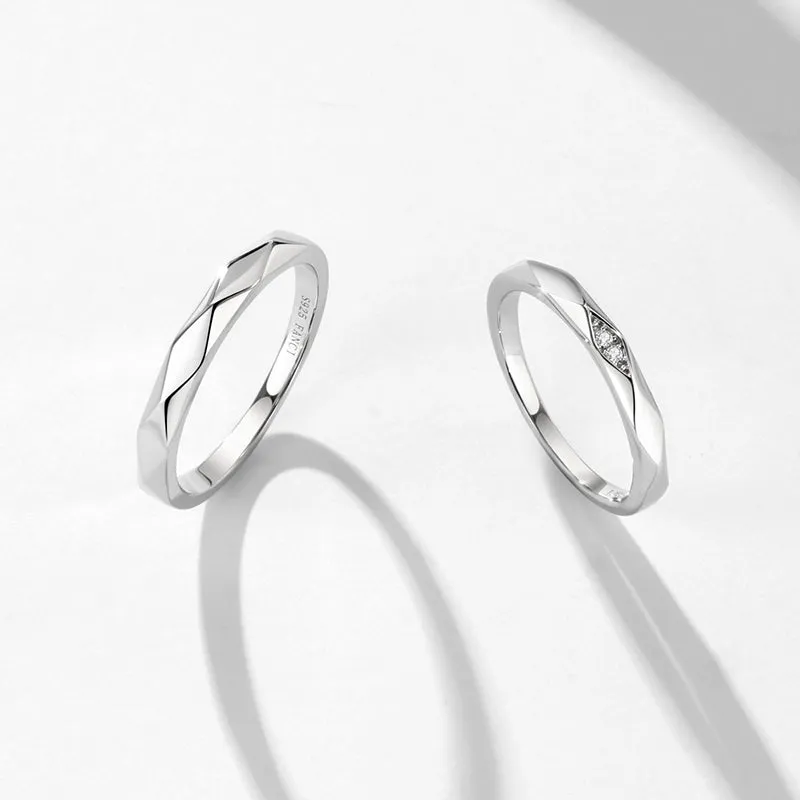 FANCIME "All Angles" Matching Sterling Silver Rings