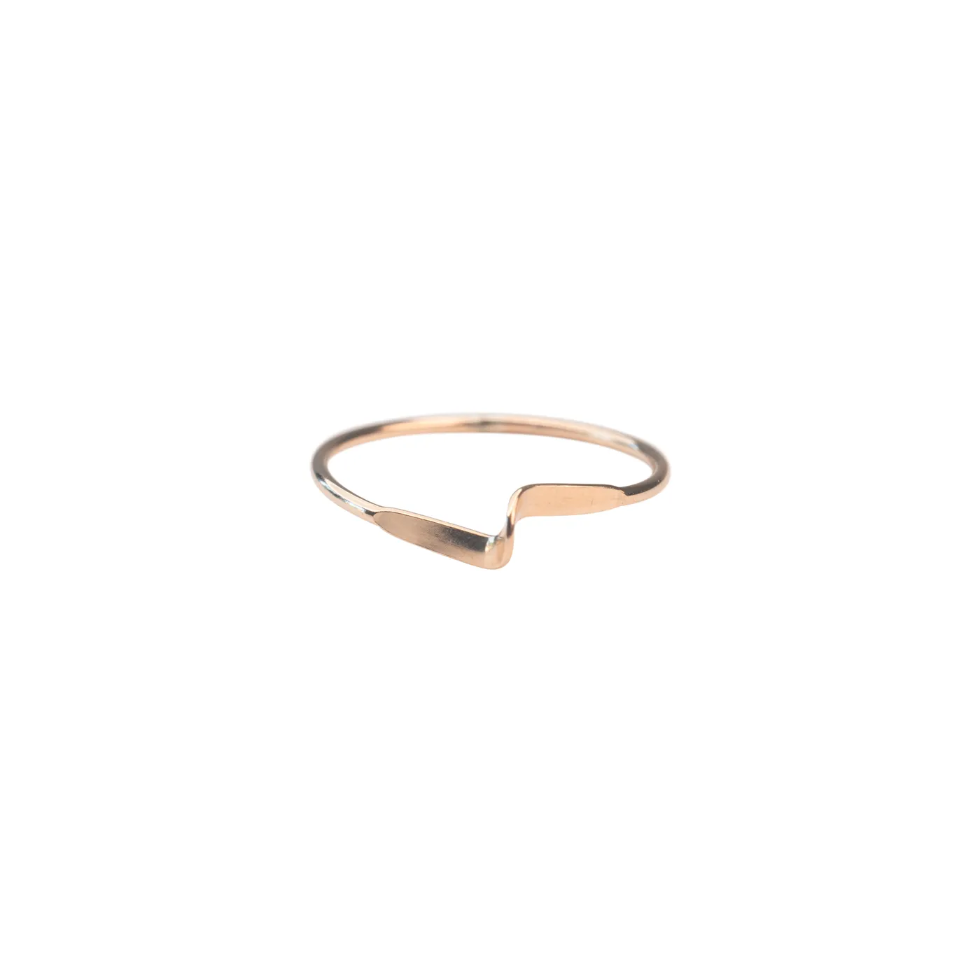 Gold Filled Barrel Wave Ring