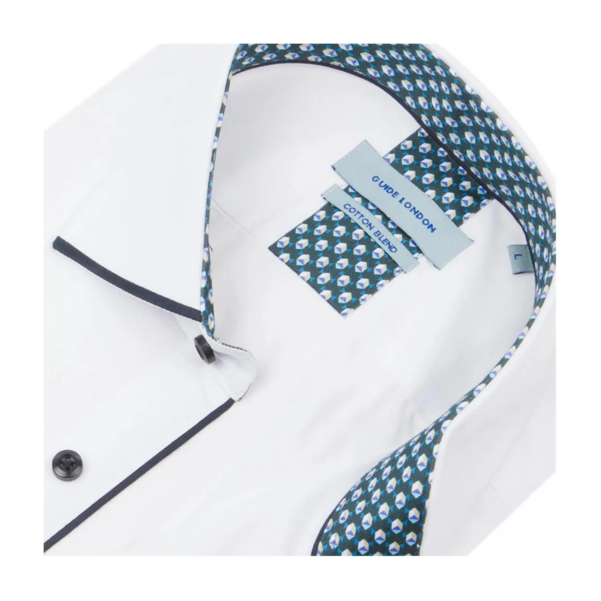 Guide London Panelled Collar White Shirt