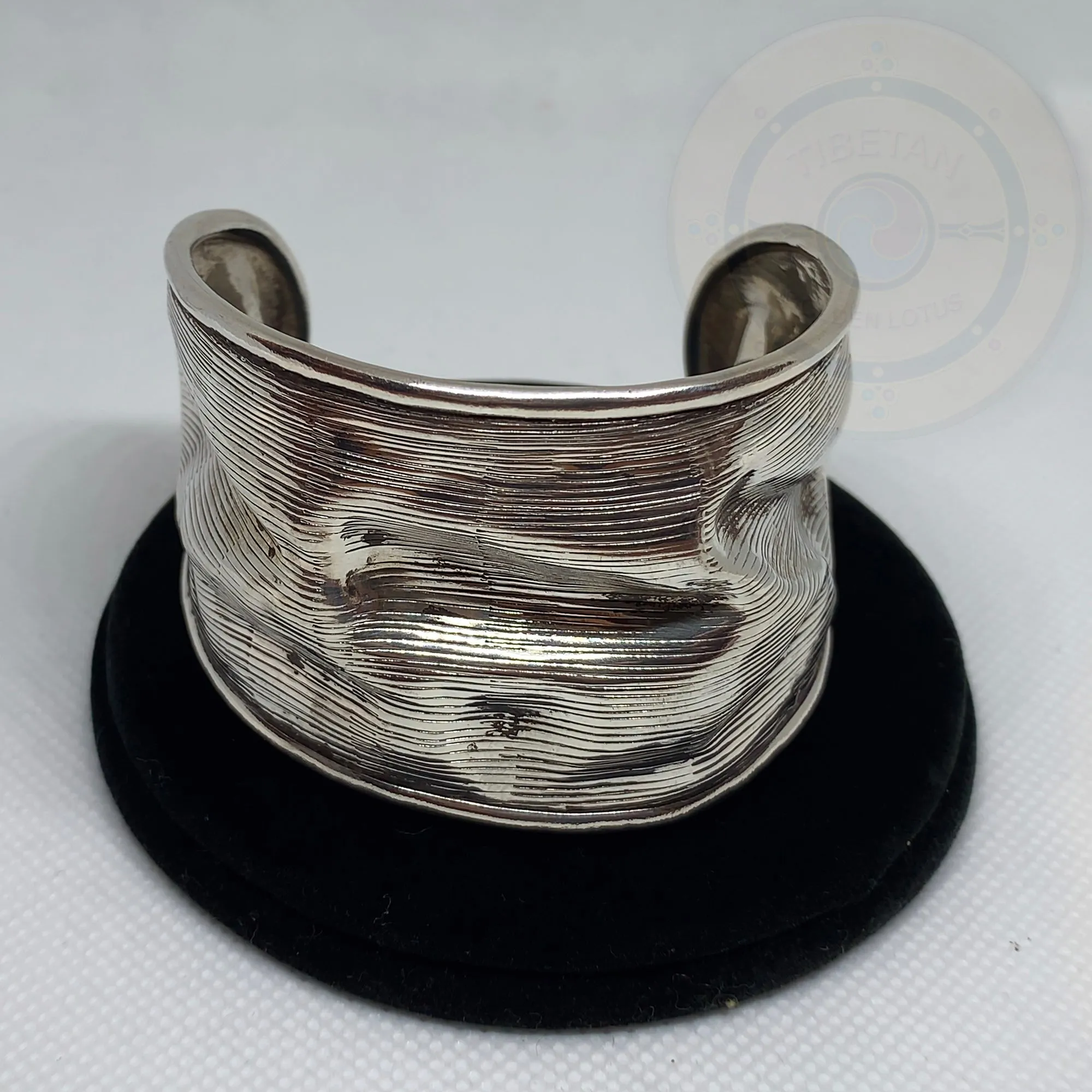 Hand Hammered Sterling Silver Cuff/Bangle Bracelet