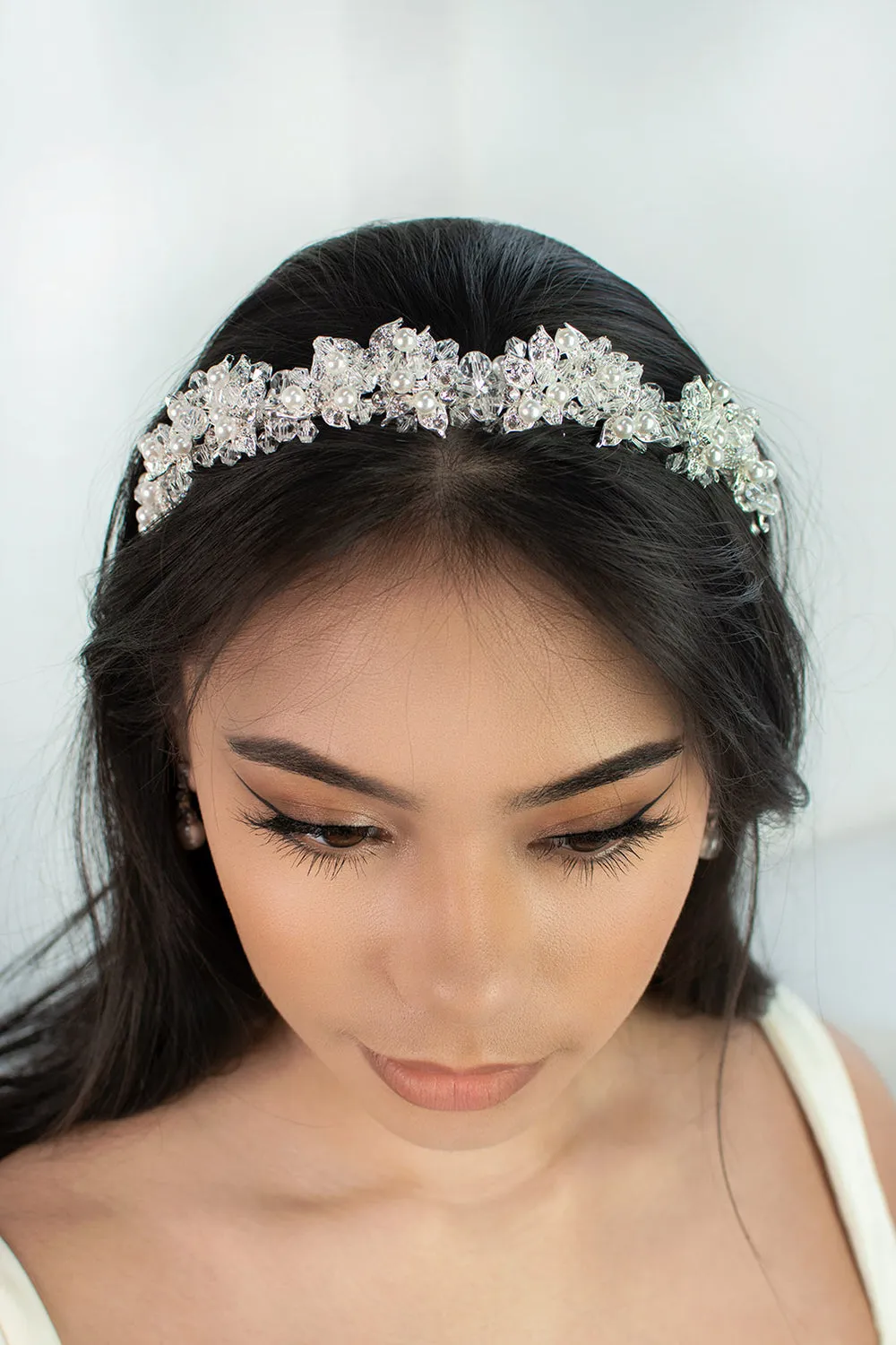 Isabelle - Modern Crystal Bridal Crown