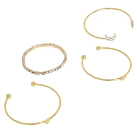 Magic Trick set of 4 Gold Bracelets