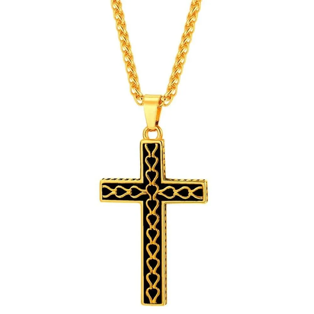 Men's Christian Necklace <br> Ancient Cross