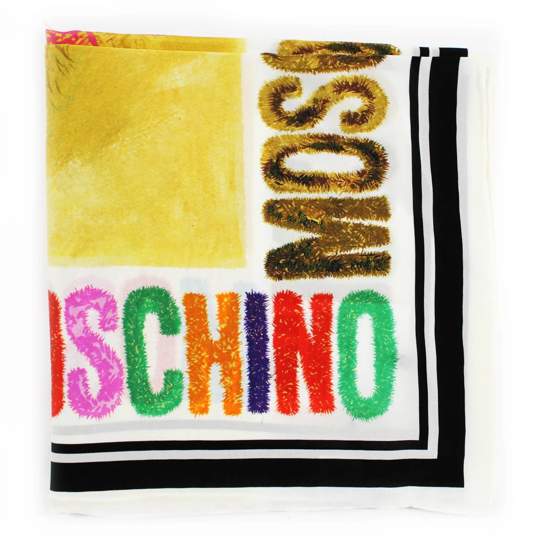 Moschino Scarf This Is Not A Moschino Toy - Square Silk Foulard SALE