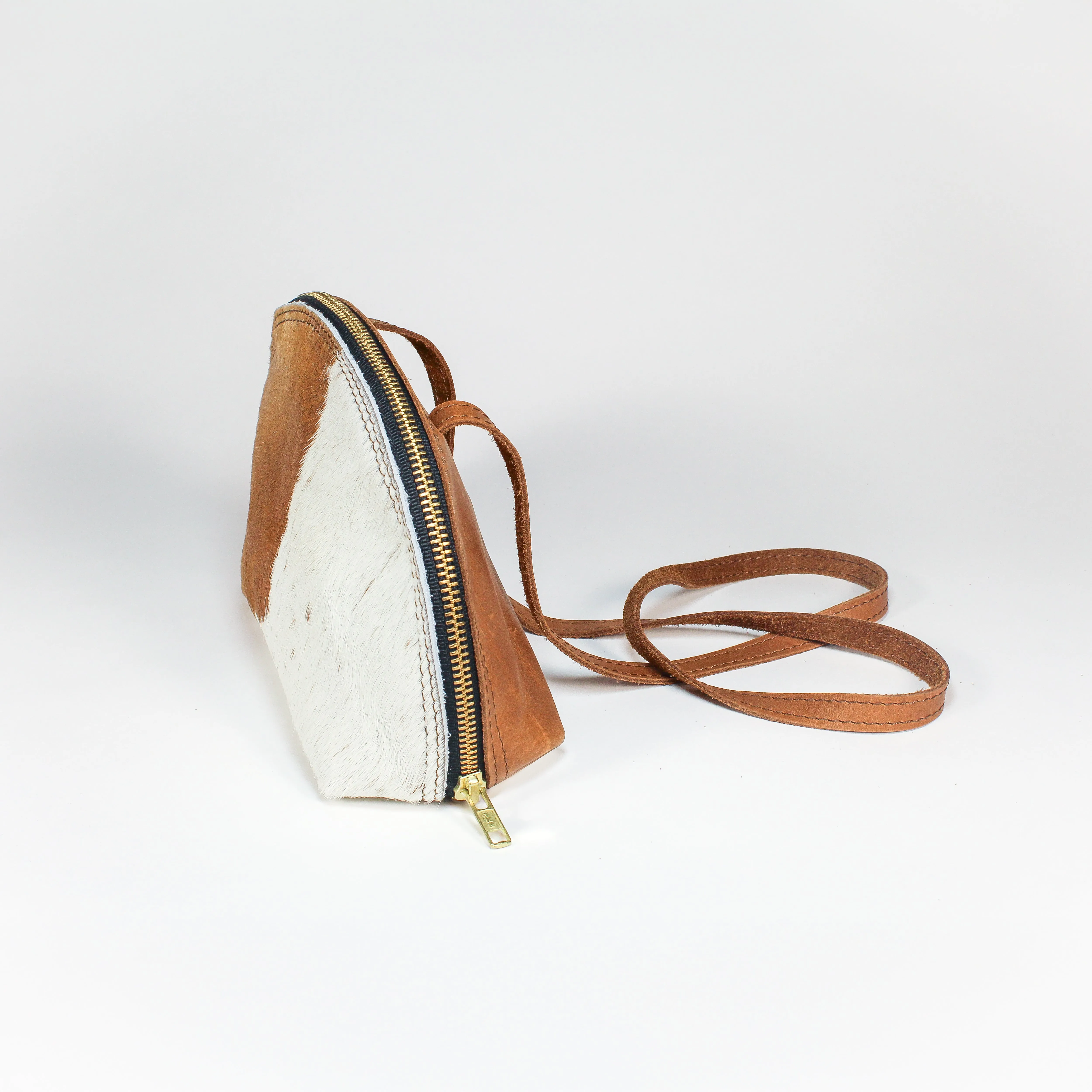 NEW! DJ Leather Cow Hair Crossbody Bag by Vicki Jean Leather Design Co.