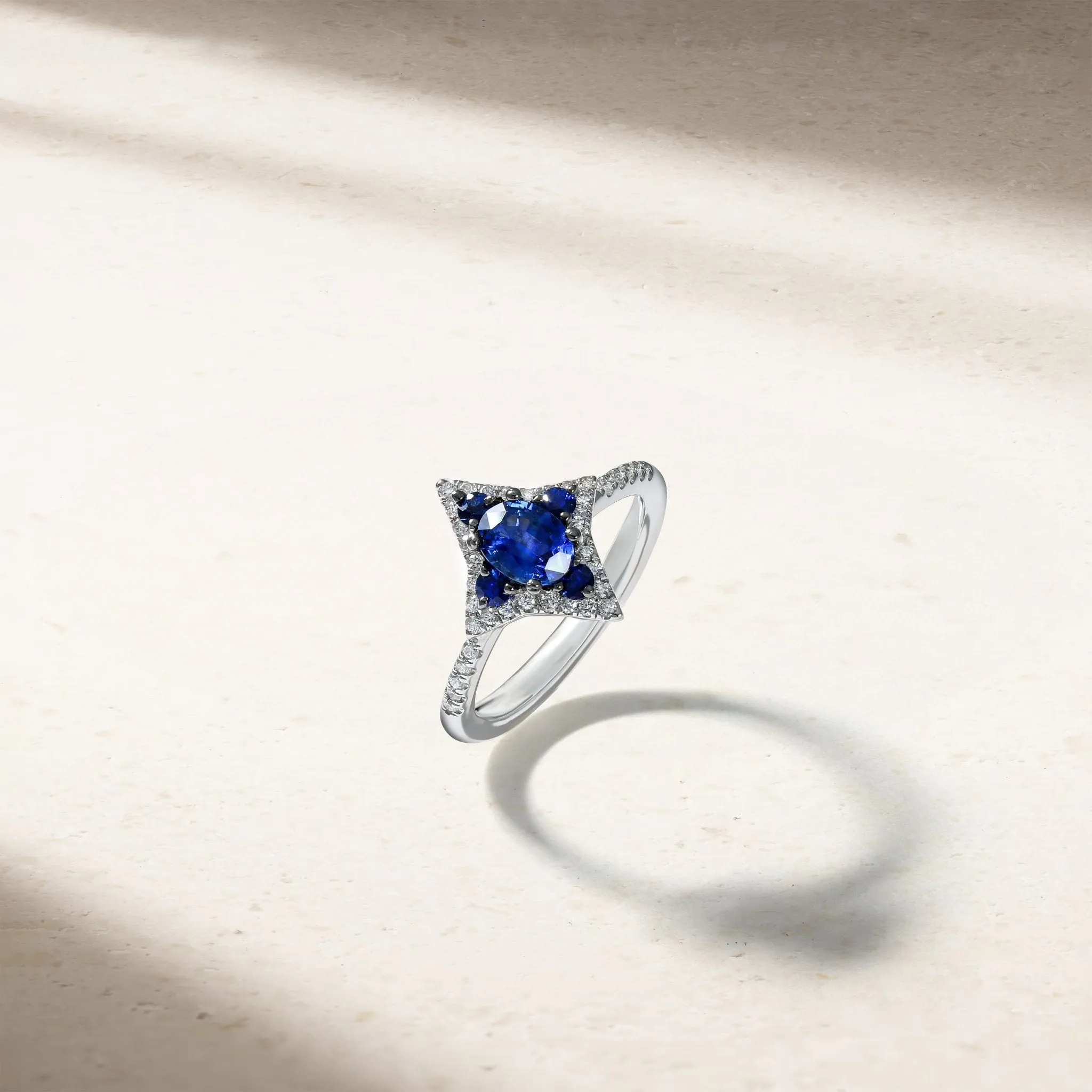 Notte Sapphire and Diamond Ring