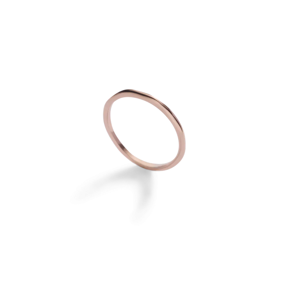 Rose Gold Croí álainn J-stack ring