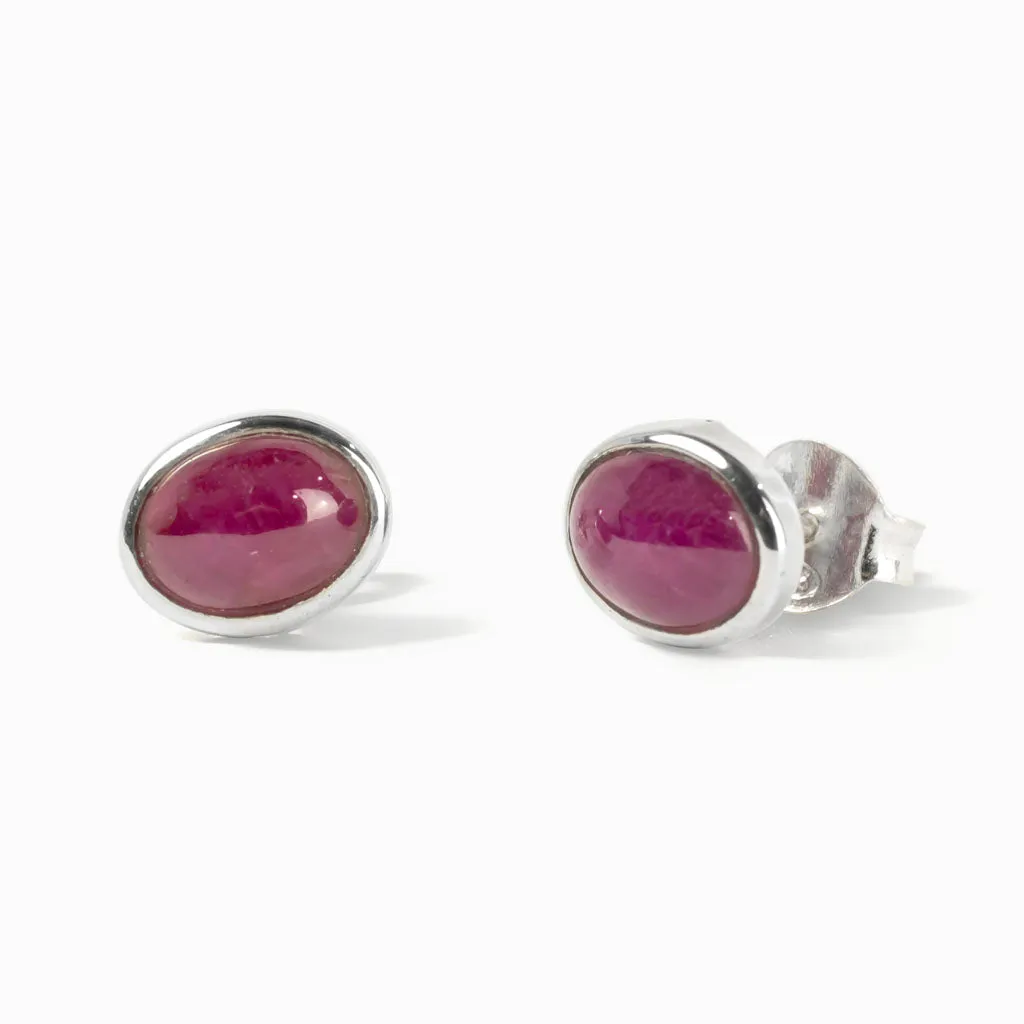 Ruby Stud Earrings