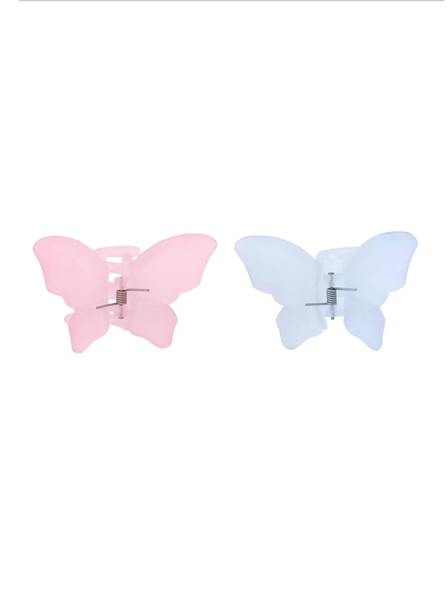 Yellow Chimes Claw Clips for Women Hair Clutches for Women Hair Accessories For Women Set of 2 Pcs Claw Clip Pink White Butterfly Clips Big Clutchers for Hair Clutcher for women and Girls Gifts